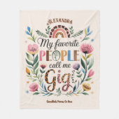 ❤️ Personalisierte GIGI-Geschenke Hinzufügen von G Fleecedecke (Vorderseite)