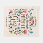 ❤️ Personalisierte GIGI-Geschenke Hinzufügen von G Fleecedecke (Vorderseite (Horizontal))