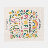 ❤️ Personalisierte GIGI-Geschenke Hinzufügen von G Fleecedecke (Vorderseite (Horizontal))