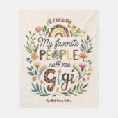 ❤️ Personalisierte GIGI-Geschenke Hinzufügen von G Fleecedecke (Vorderseite)