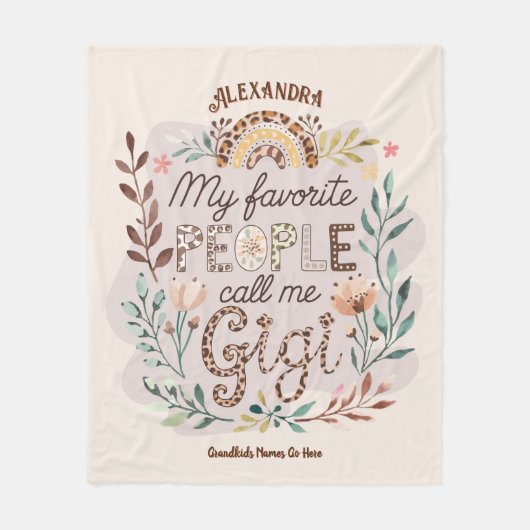 ❤️ Personalisierte GIGI-Geschenke Hinzufügen von G Fleecedecke (Vorderseite)