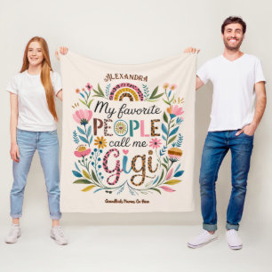 ❤️ Personalisierte GIGI-Geschenke Hinzufügen von G Fleecedecke