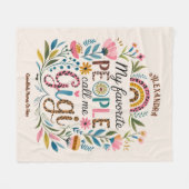 ❤️ Personalisierte GIGI-Geschenke Hinzufügen von G Fleecedecke (Vorderseite (Horizontal))