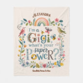 ❤️ Personalisierte GIGI-Geschenke Hinzufügen von G Fleecedecke (Vorderseite)