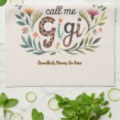 ❤️ Personalisierte GIGI-Geschenke Hinzufügen von G Geschirrtuch (Gefaltet)