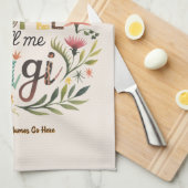 ❤️ Personalisierte GIGI-Geschenke Hinzufügen von G Geschirrtuch (Viertel Falte)