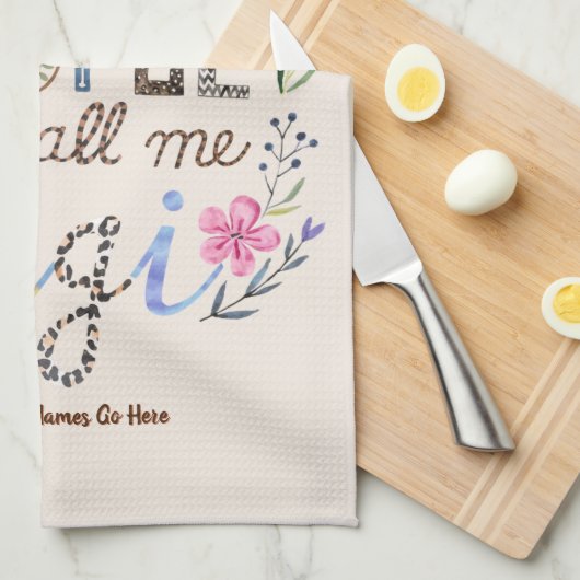 ❤️ Personalisierte GIGI-Geschenke Hinzufügen von G Geschirrtuch (Viertel Falte)