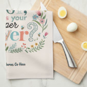 ❤️ Personalisierte GIGI-Geschenke Hinzufügen von G Geschirrtuch (Viertel Falte)