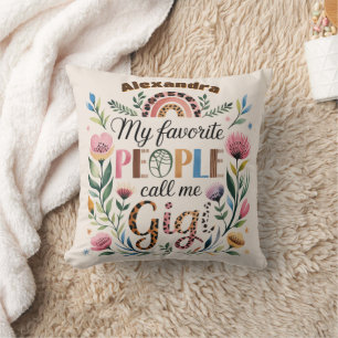 ❤️Personalisierte GIGI Mutters Tag Geburtstag Weih Kissen