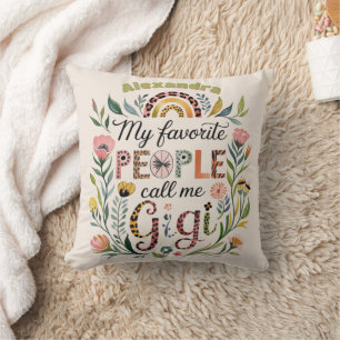 ❤️Personalisierte GIGI Mutters Tag Geburtstag Weih Kissen