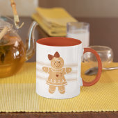 Personalisierte Gingerbread Girl-Tasse mit Monogra Tasse