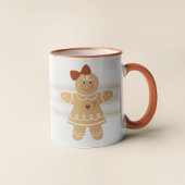 Personalisierte Gingerbread Girl-Tasse mit Monogra Tasse