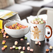 Personalisierte Gingerbread Girl-Tasse mit Monogra Tasse