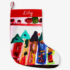 Personalisierte Gingerbrothäuser Kleiner Weihnachtsstrumpf