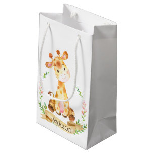Personalisierte Giraffe-Baby-Party Kleine Geschenktüte
