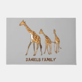 Personalisierte Giraffe Fußmatte (Vorderseite)