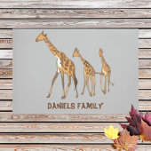 Personalisierte Giraffe Fußmatte