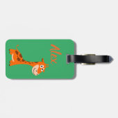Personalisierte Giraffe Gepäckanhänger (Rückseite horizontal)