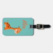 Personalisierte Giraffe Gepäckanhänger (Vorderseite horizontal)