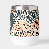 Personalisierte Giraffe Leopard Tierausdruck (Rückseite)