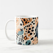 Personalisierte Giraffe Leopard Tierausdruck Kaffeetasse (Links)