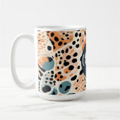 Personalisierte Giraffe Leopard Tierausdruck Kaffeetasse (Links)