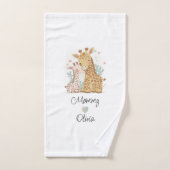 Personalisierte Giraffe Liebe Handtuch Set (Handtuch)