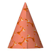 Personalisierte Giraffe Partyhütchen (Rückseite)