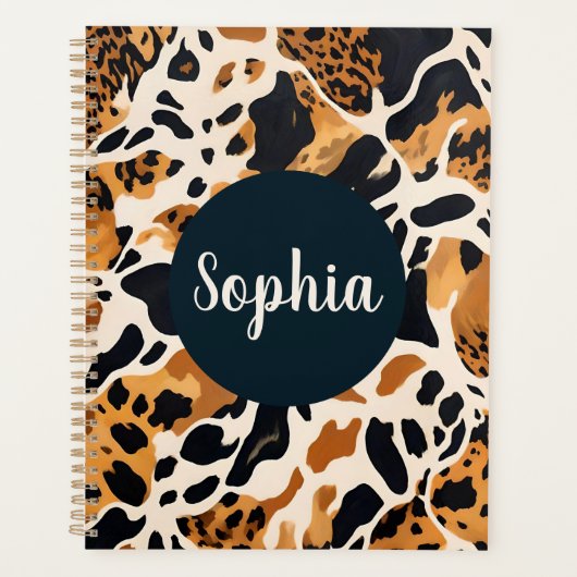 Personalisierte Giraffe Planer (Vorderseite)