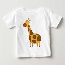 Personalisierte Giraffe scherzt Cartoon-Geschenk Baby T-shirt