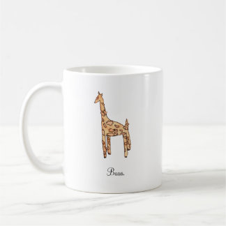 Personalisierte Giraffe-Tasse Kaffeetasse