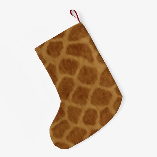 Personalisierte Giraffe Weihnachten Strumpf Kleiner Weihnachtsstrumpf (Rückseite (Hängend))