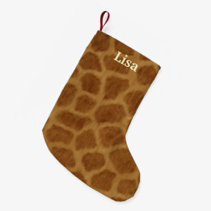 Personalisierte Giraffe Weihnachten Strumpf Kleiner Weihnachtsstrumpf