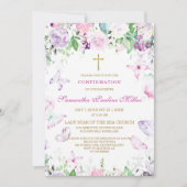 Personalisierte Girl-Bestätigung Einladung (Vorderseite)