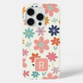 Personalisierte Girl-farbige Blume Muster Case-Mate iPhone Hülle (Rückseite)