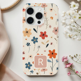 Personalisierte Girl-farbige Blume Muster Case-Mate iPhone Hülle