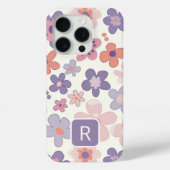 Personalisierte Girl-farbige Blume Muster Case-Mate iPhone Hülle (Rückseite)