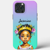 Personalisierte Girl-Prinzessin Case-Mate iPhone Hülle (Rückseite)