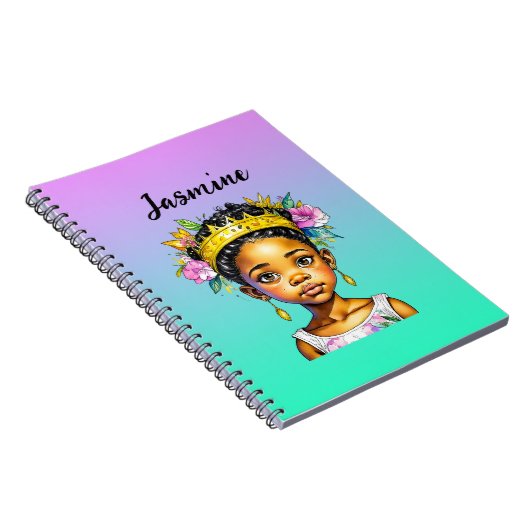 Personalisierte Girl-Prinzessin Notizblock (Rechte Seite)