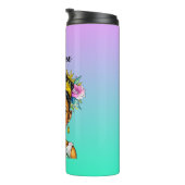 Personalisierte Girl-Prinzessin Thermosbecher (Nach rechts gedreht)