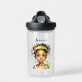 Personalisierte Girl-Prinzessin Trinkflasche (Vorne)