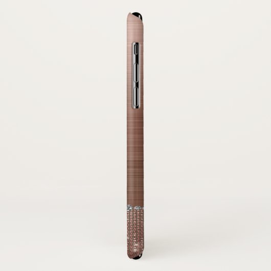 Personalisierte Girl Rose Gold Diamant Sparkasse P Case-Mate iPhone Hülle (Hinten/Links)