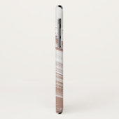 Personalisierte Girl Rose Gold Glitzer Glitzern Na Case-Mate iPhone Hülle (Hinten/Links)