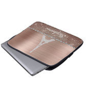 Personalisierte Girl-Rose Laptopschutzhülle (Vorne Knopf)