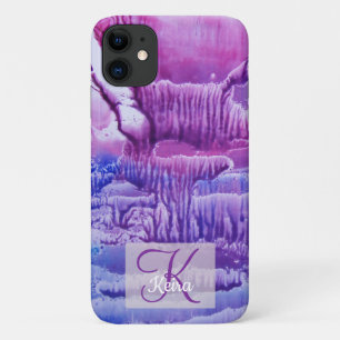 Personalisierte Girl-Rose Mit Monogramm Abstrakt B Case-Mate iPhone Hülle