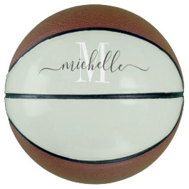 Personalisierte Girl's Mit Monogramm Drehbuch Bask Basketball