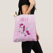 Personalisierte Girl's Pink Unicorn Bag Tasche (Von Nahem)