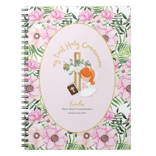 Personalisierte Girls Prayer Journal oder Bible St Notizblock (Vorderseite)