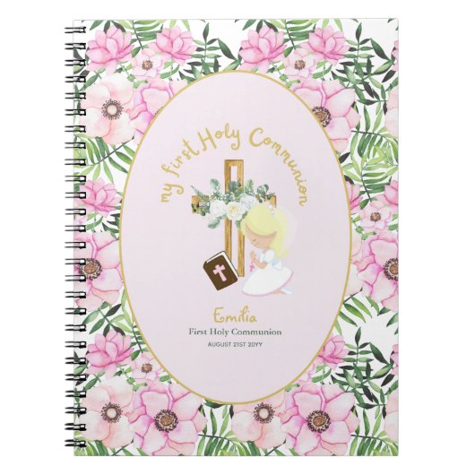 Personalisierte Girls Prayer Journal oder Bible St Notizblock (Vorderseite)