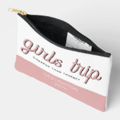 Personalisierte Girls Reisen billiger als Therapie Zubehörtasche (Offen)